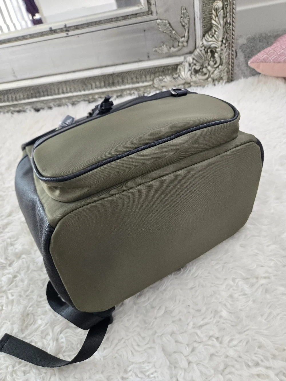 Aldo Perikathhx Unisex Backpack. Olive Black. New.